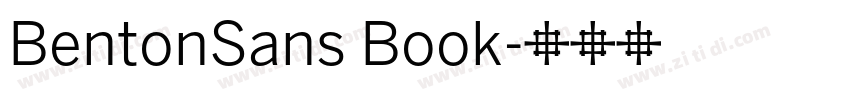 BentonSans Book字体转换